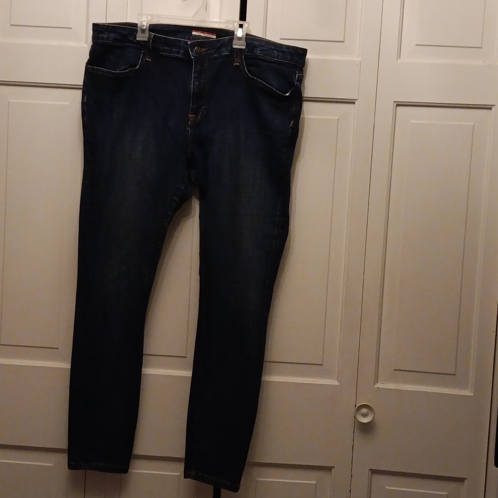 Womens Tommy Hilfiger Blue Jean Leggings Size 18.